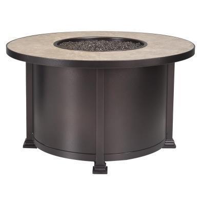 42" Rd. Santorini Occasional Steel Fire Pit Electronic Ignition