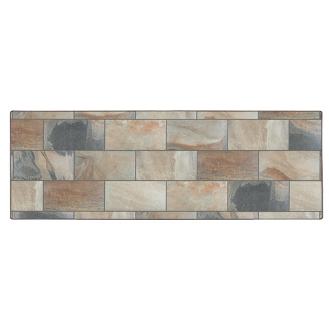 42X120" City Series Porcelain Table Top With Aluminum Rim