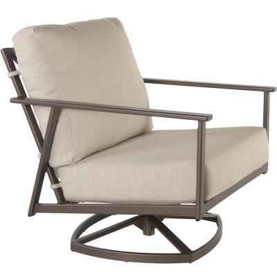 Swivel Rocker Lounge Chair with Trim