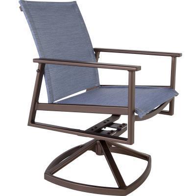 Sling Swivel Rocker Dining Chair