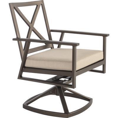 Swivel Rocker Dining Chair with Trim
