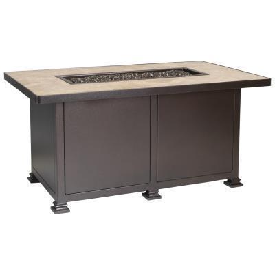 30"x50" Chat Santorini Steel Fire Pit Electronic Ignition