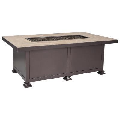 30"x50" Occasional Santorini Steel Fire Pit Manual Ignition