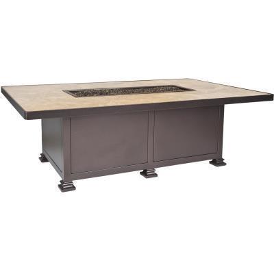 36"x58" Occasional Santorini Steel Fire Pit Manual Ignition