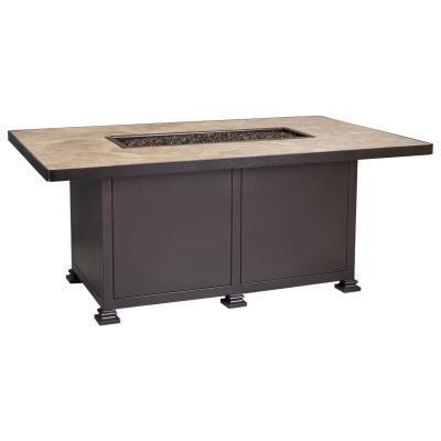 36"x58" Chat Santorini Steel Fire Pit Electronic Ignition