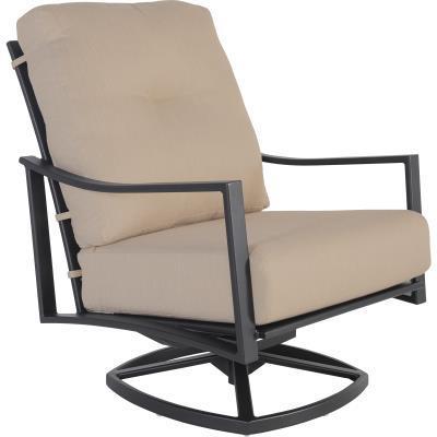 Swivel Rocker Lounge Chair with Trim