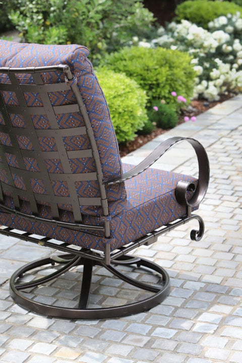 Swivel Rocker Lounge Chair with Trim