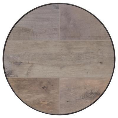 24" Round Dakota Series Porcelain Table Top With Aluminum Rim