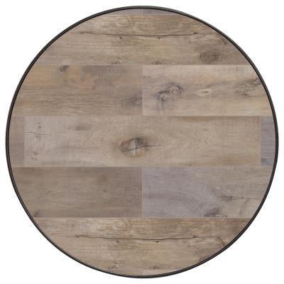 42" Round Dakota Series Porcelain Table Top With Aluminum Rim