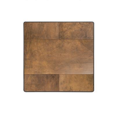 24" Square City Series Porcelain Table Top With Aluminum Rim
