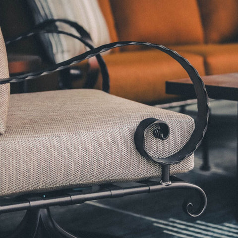 Swivel Rocker Lounge Chair with Trim