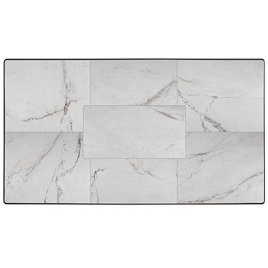 42x120" Fresco Table Top w/ Aluminum Rim