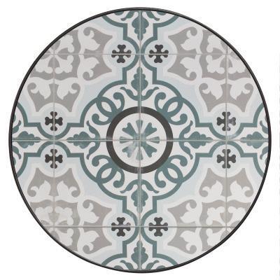 24" Rd. Valencia Table Top w/ Aluminum Rim