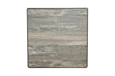 36" Square Reclaimed Table Top w/ Aluminum Rim