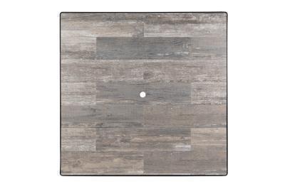 42" Sq. Reclaimed Table Top w/ Aluminum Rim with umbrella hole